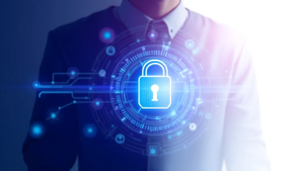Digital lock mechanism representing encryption algorithm visualization