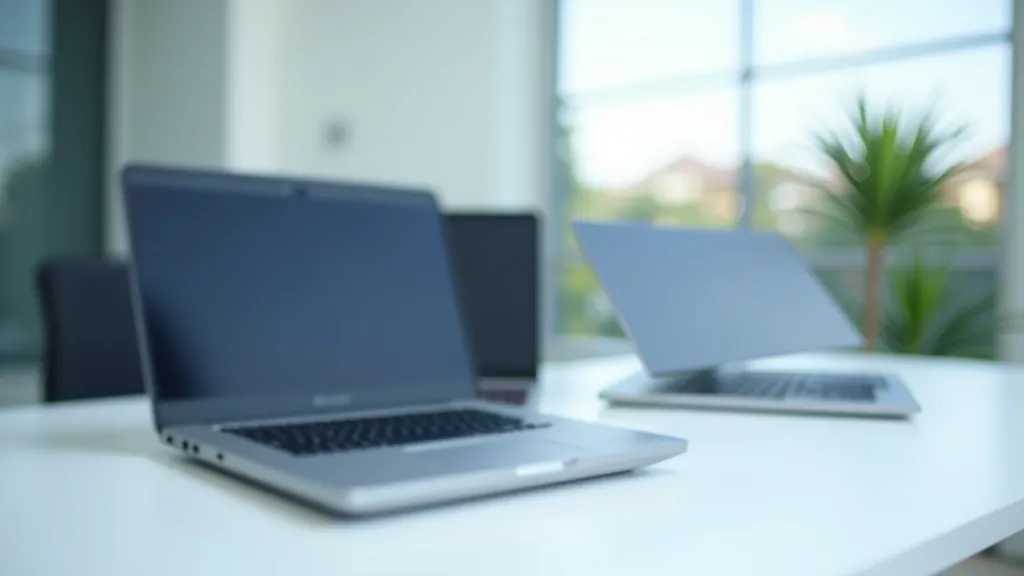 Comparison of multiple laptop models lined up showing different security implementations and build quality